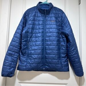 Patagonia nano puff jacket clement blue men’s Sz L